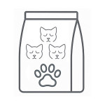 غذای خشک گربه تازه به دنیا آمده