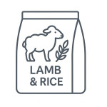 غذای خشک گربه با طعم بره و برنج