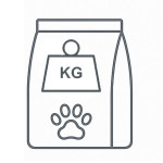 غذای خشک گربه بر اساس وزن